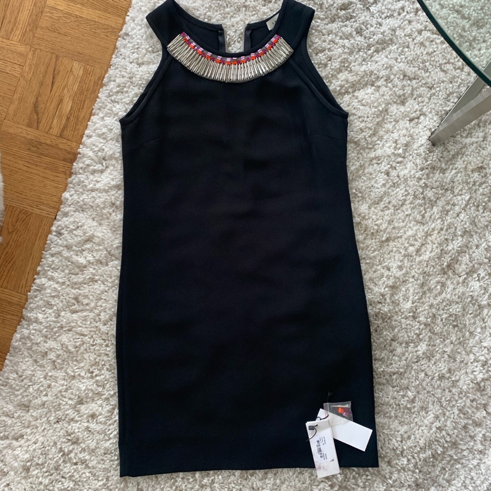 SANDRO beaded sleeveless dress